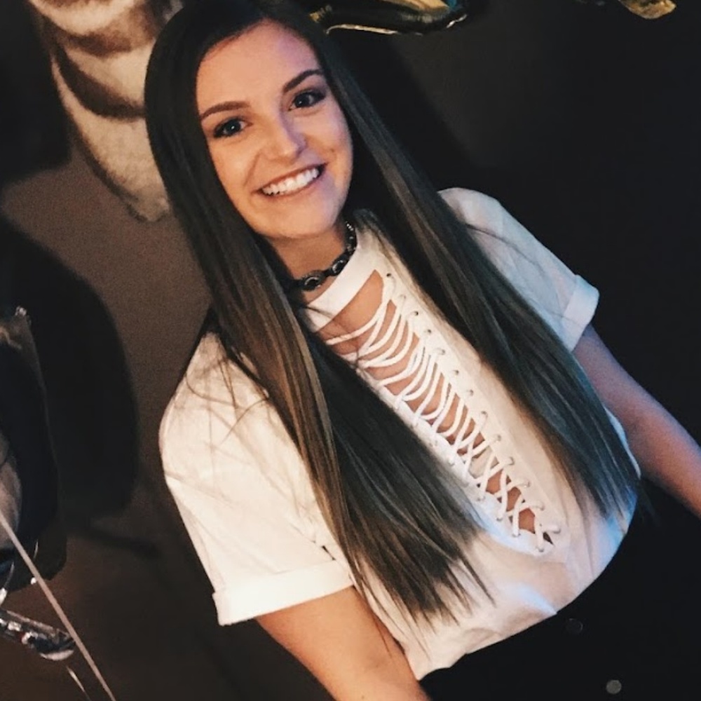 Forever 21 lace up tee